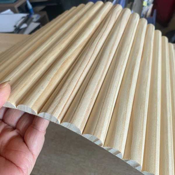 Factory Wholesale Price Flexible Curved Fluted Wall Panel Cladding Slat Colored Bendable Wall Paneling