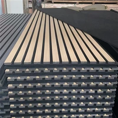 Акустична панель з поліефірного волокна MDF Akupanel Wood Slatted Акустичні звукоізоляційні стінові панелі